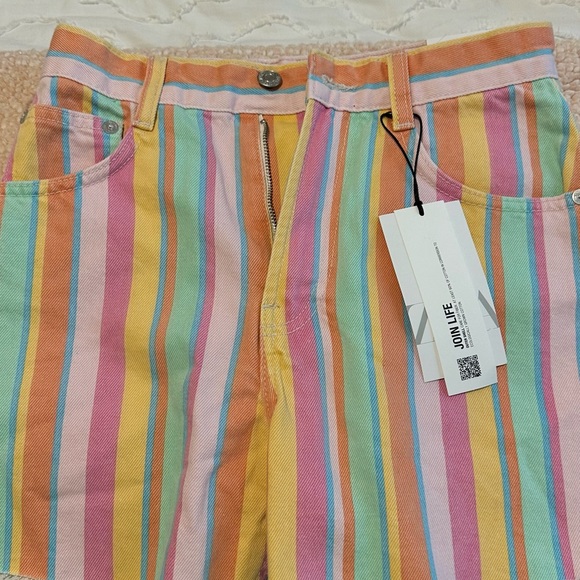 zara striped shorts - Picture 2 of 6
